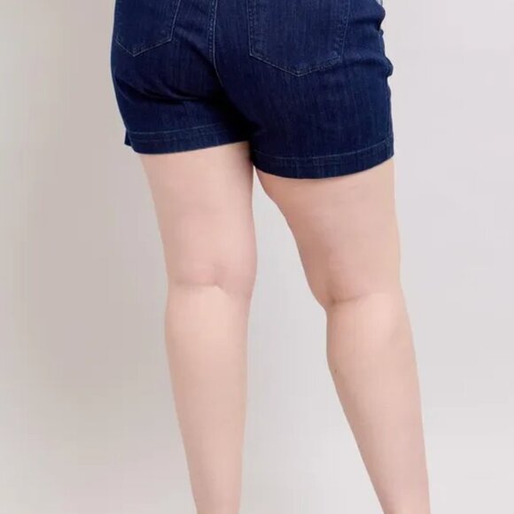 Judy Blue Plus Size High Waist Denim Shorts‎ - Picture 3 of 10